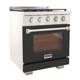 Kucht Professional 30" 4.2 cu. ft. Propane Gas Range in Black with True Simmer Burners - KFX3000X/LP-BK