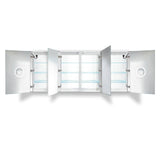 Krugg Svange 8436DLLRR 84″ X 36″ LED Medicine Cabinet with Dimmer & Defogger SVANGE8436DLLRR