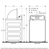 GE APPLIANCES GTW525ACWWB GE(R) 4.3 cu. ft. Capacity Washer with Stainless Steel Basket,5-yr Limited Warranty&#x200B; - GTW525ACWWB-KT