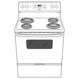 HOTPOINT 30" Free-Standing Standard Clean Electric Range - RBS360DMWW-KT