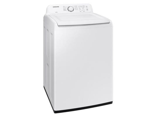 SAMSUNG 4.1 cu. ft. Capacity Top Load Washer with Soft-Close Lid and 8 Washing Cycles in White - WA41A3000AW-KT