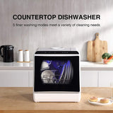 Airmsen Portable Countertop Dishwasher with 5L Built-in Water Tank - E4052956599