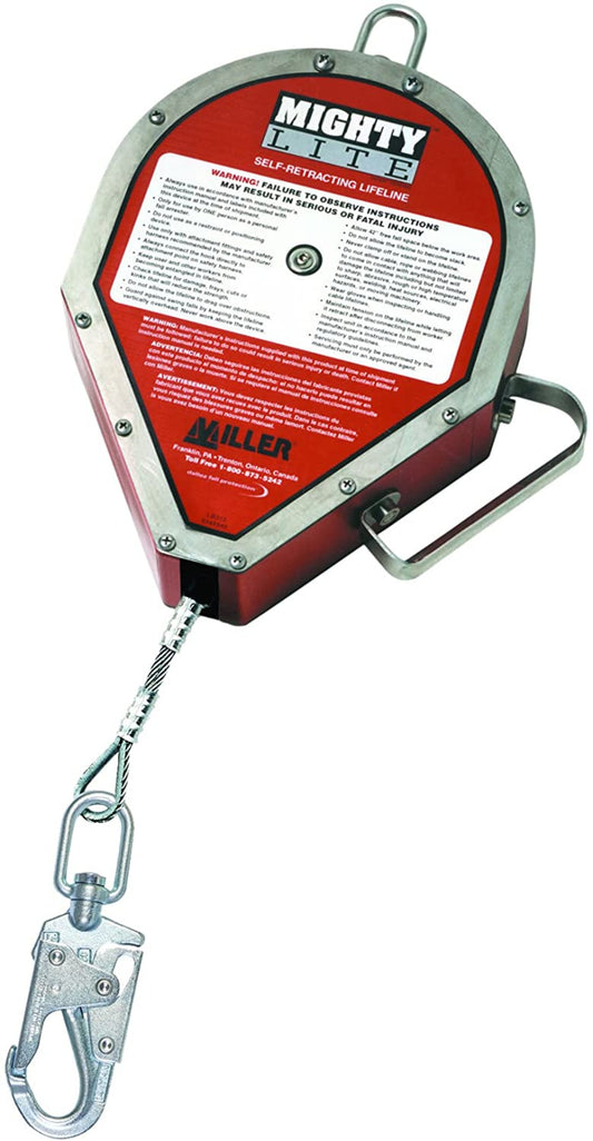 Miller Welding  Mighty Lite Self-Retracting Lifeline 50FT - Used - Miller RL50G-Z7