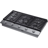 SAMSUNG NA36N6555TS 36" Smart Gas Cooktop with Illuminated Knobs in Stainless Steel - NA36N6555TS-KT
