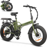 Sunpie Straight Rods Electric Bike, 36V 10Ah 500W Motor 20''x4.0 Fat Tire 25 Mph 7 Speed Shifter Removable Lithium-ion Battery - EG-YX01