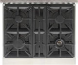 Kucht Professional 30" 4.2 cu. ft. Natural Gas Range in Stainless Steel with Blue Accents - KFX300-B