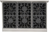 Kucht Professional 36 in. 5.2 cu ft. Natural Gas Range with Silver Knobs - KRG3618U-S