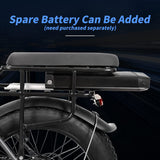 Sunpie Straight Rods Electric Bike, 36V 10Ah 500W Motor 20''x4.0 Fat Tire 25 Mph 7 Speed Shifter Removable Lithium-ion Battery - EG-YX01