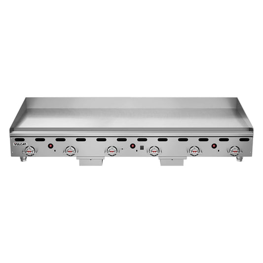 Vulcan MSA72 72" Natural Gas Griddle with Snap Action Thermostatic Control - 162,000 BTU - MSA72 NG