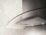 Elica - POTENZA - Comfort - 30" W x 19 11/16" D x 1 15/16" H, Stainless + Clear Glass,  - Wall Mount Hoods - EPT430S3