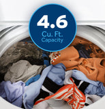 GE APPLIANCES GTW480ASWWB GE(R) 4.6 cu. ft. Capacity Washer with Stainless Steel&#x00A0;Basket,Cold&#x00A0;Plus and Wash Boost&#x200B; - GTW480ASWWB-KT