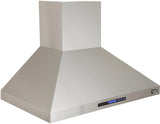 Kucht Appliance Package - 48 inch Propane Gas Range in Stainless Steel and Wall Range Hood - AP-KFX480/LP