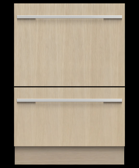 FISHER & PAYKEL DD24DHTI9N Integrated Double DishDrawer™ Dishwasher, Tall, Sanitize = DD24DHTI9N