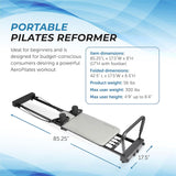Stamina AeroPilates 287 Folding Pilates Workout Reformer Machine w/o Rebounder - 79739