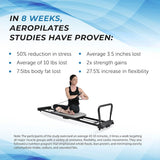 Stamina AeroPilates 287 Folding Pilates Workout Reformer Machine w/o Rebounder - 79739