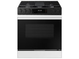 SAMSUNG Bespoke 6.0 cu. ft. Smart Slide-In Gas Range with Air Fry & Precision Knobs in White Glass - NSG6DB830012-KT