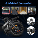 Sunpie Curved Rods 500W Electric Bike 20"x4.0 Fat Tires, Shimano 7-Speed - EG-YX02-orange