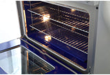 Kucht Professional 36 in. 5.2 cu ft. Propane Gas Range with Classic Silver Knobs - KRG3618U/LP-S