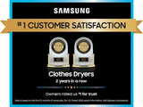 SAMSUNG 7.4 cu. ft. Smart Electric Dryer with Pet Care Dry and Steam Sanitize+ in Brushed Navy - DVE54CG7150D-KT