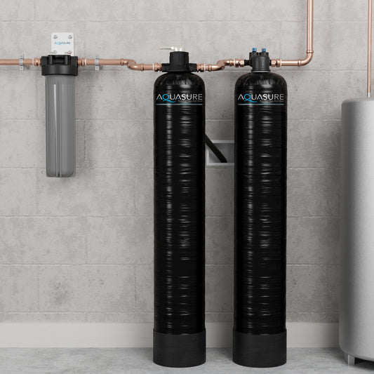 Aquasure Serene 15 GPM Salt-Free Conditioning Bundle with Fortitude Pro System & Sediment Pre-Filter - AS-SF15CK