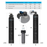 Aquasure Serene 15 GPM Salt-Free Conditioning Bundle with Fortitude Pro System & Sediment Pre-Filter - AS-SF15CK