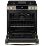 GE APPLIANCES GGS600AVES GE(R) 30" Slide-In Front-Control Convection Gas Range with No Preheat Air Fry and EasyWash(TM) Oven Tray - GGS600AVES-KT