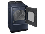 SAMSUNG 7.4 cu. ft. Smart Electric Dryer with Pet Care Dry and Steam Sanitize+ in Brushed Navy - DVE54CG7150D-KT