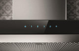 Elica - MEZZANO - Techne - 36" W x 19 11/16" D x 2 3/8" H, Stainless & Black Glass - Wall Mount Hoods - EMZ636S3