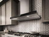 Elica - MEZZANO - Techne - 36" W x 19 11/16" D x 2 3/8" H, Stainless & Black Glass - Wall Mount Hoods - EMZ636S3