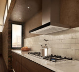 Elica - MEZZANO - Techne - 36" W x 19 11/16" D x 2 3/8" H, Stainless & Black Glass - Wall Mount Hoods - EMZ636S3