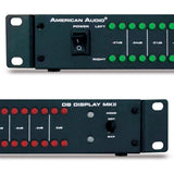 American Audio MKII DB Sound Volume LED Display Monitor for Amp Rack (4 Pack) - 183650