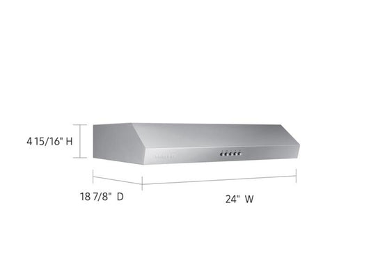 SAMSUNG 24" Under Cabinet Range Hood in Stainless Steel - NK24T4000US-KT