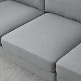 HomCom Reversible L-Shaped Sleeper Sofa w/ Pillows – B0CVX1N2B8