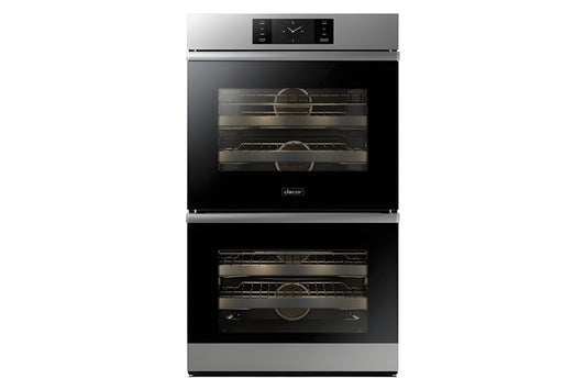 DACOR 30" Steam-Assisted Double Wall Oven, Silver Stainless Steel - DOB30M977DS-KT