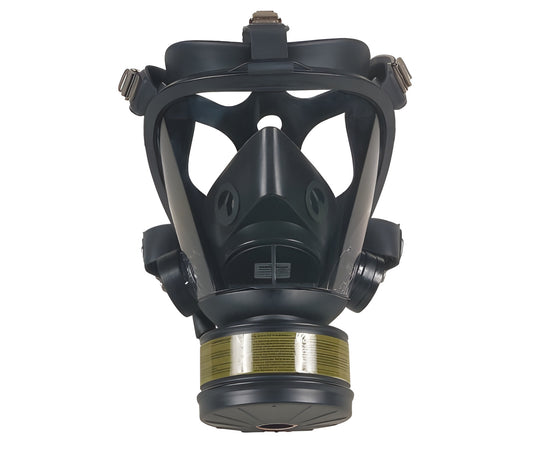 Grainger Survivair Opti-Fit - Gas Mask NIOSH Full Face 5 Point Adjustable Head Strap Large Black - 16N396
