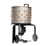 Stark USA 750W Chicken Plucker, 92 Natural Soft Fingers 20" Drum Stainless Steel - 97065