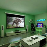 VIVIDSTORM Pearl White Cinema Plus Motorized Tension Floor Rising Projector Screen