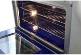 Kucht Professional 36 in. 5.2 cu ft. Propane Gas Range with Griddle and Silver Knobs - KRG3609U/LP-S