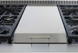 Kucht Professional 36 in. 5.2 cu ft. Natural Gas Range with Griddle and Silver Knobs - KRG3609U-S