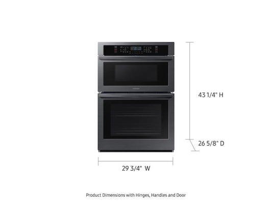 SAMSUNG  30" Smart Microwave Combination Wall Oven in Black Stainless Steel - NQ70T5511DG-KT
