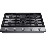 SAMSUNG NA36N6555TS 36" Smart Gas Cooktop with Illuminated Knobs in Stainless Steel - NA36N6555TS-KT