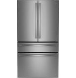 GE PJE23BYWFS Profile 23.2 Cu. Ft. Smart Counter-Depth 4-Door French-Door Refrigerator, Dual-Dispense AutoFill – PJE23BYWFS-KT