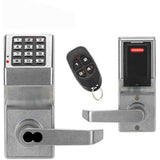 Alarm Lock Trilogy DL2700LD Access Control Lever Set, Remote Release FOB, Classroom Lockdown, Satin Chrome - ALL-DL2700LD-IC-26D