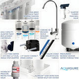 Aquasure Harmony Series | 32,000 Grains Whole House Water Softener & 75 GPD Reverse Osmosis System Bundle - AS-PR75HS32D