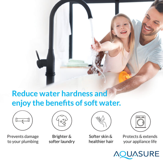Aquasure Signature Elite 1,000,000 Gallons Whole House Filter Bundle, 48,000 Grains Softener – AS-SE1000FM