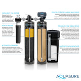Aquasure Signature Elite 1,000,000 Gallons Whole House Filter Bundle, 48,000 Grains Softener – AS-SE1000FM