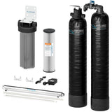 Aquasure Serene Series | 10 GPM Salt-Free Conditioning, Whole House Water Treatment System, Pleated Sediment Pre-Filter and UV Purifier - AS-SF10CKU