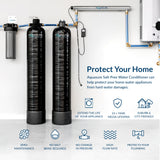 Aquasure Serene Series | 10 GPM Salt-Free Conditioning, Whole House Water Treatment System, Pleated Sediment Pre-Filter and UV Purifier - AS-SF10CKU