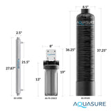 Aquasure Serene Lite 650K Gallons Salt-Free Water Conditioner Bundle with Triple Filters & UV De-Activator – AS-SF650U