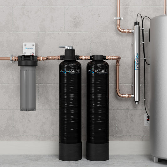 Aquasure Serene Lite Series 800K Gallons Whole House Salt-Free Descaler Bundle - AS-SF800CKU